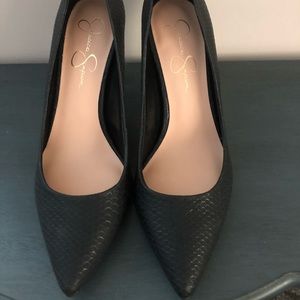Jessica Simpson Faux Snake Leather Heels